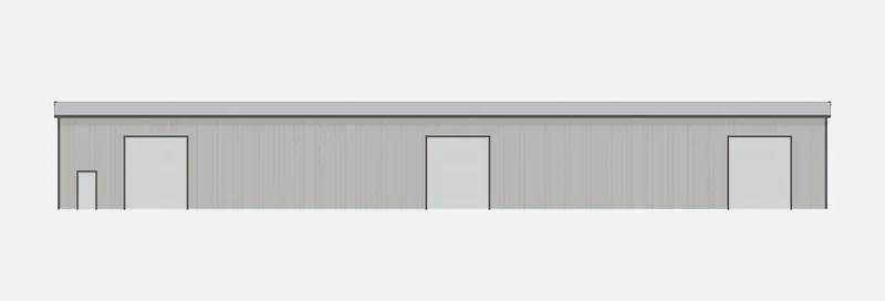 60x150x18 sidewall elevation