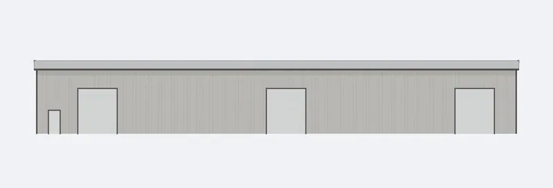 60x150x20 sidewall elevation