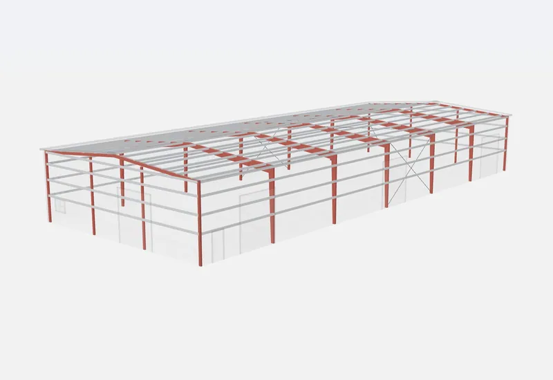 60x150x20 red iron steel frame
