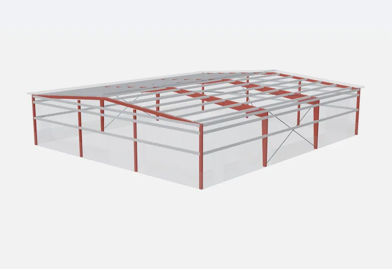 60x70x14 red iron steel frame