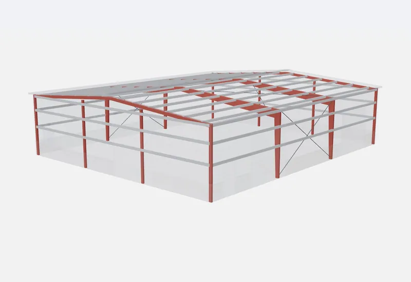 60x70x16 red iron steel frame