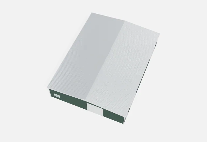 60x80x14 metal building roof view