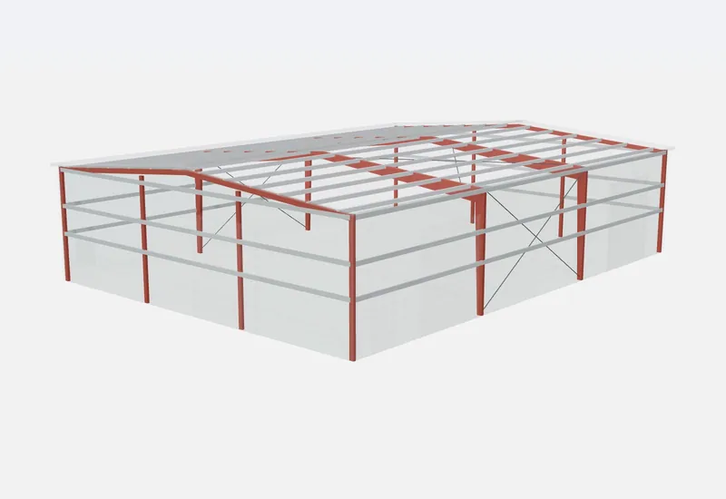 60x80x18 red iron steel frame