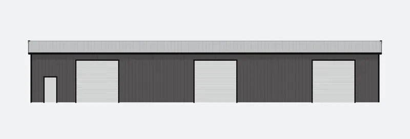 80x100x14 sidewall elevation