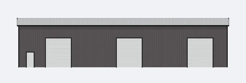 80x100x20 sidewall elevation
