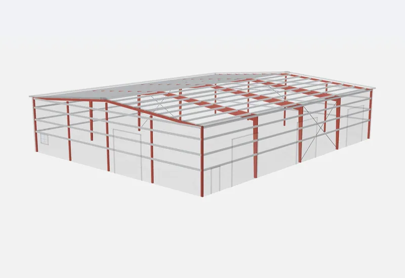 80x100x20 red iron steel frame