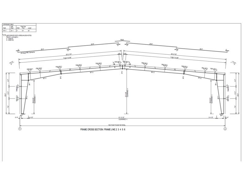 100x150x20 Metal Building Qe Building Co 